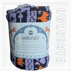 NWT Owlcrate The Fox and the Prince Print Scarf sz OS
